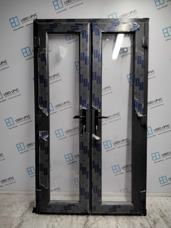 Brand New Anthracite Grey Upvc French Doors 1185mm x 2060mm EA12