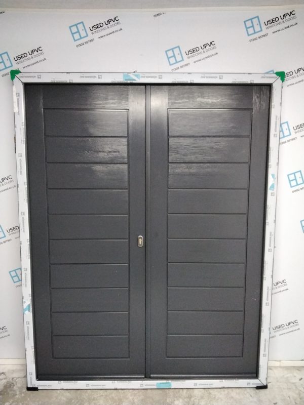 Brand New Anthracite Grey Composite French Doors 1600mm x 2030mm EA9