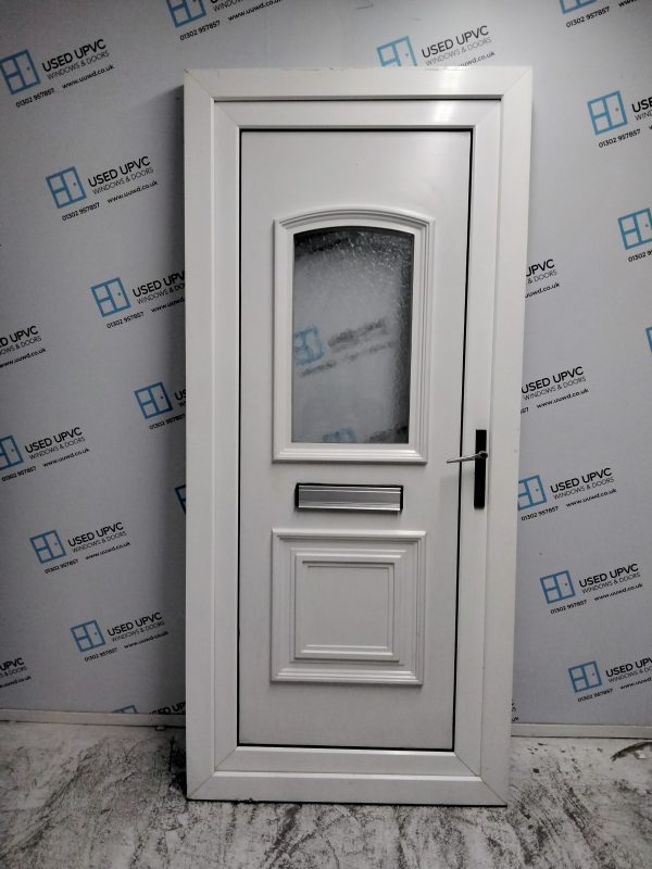 Used White Upvc Front Door 925mm x 2040mm 0006