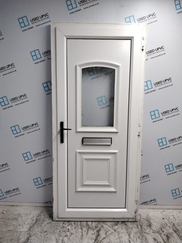 Used White Upvc Front Door 925mm x 2040mm 0006 - Image 2
