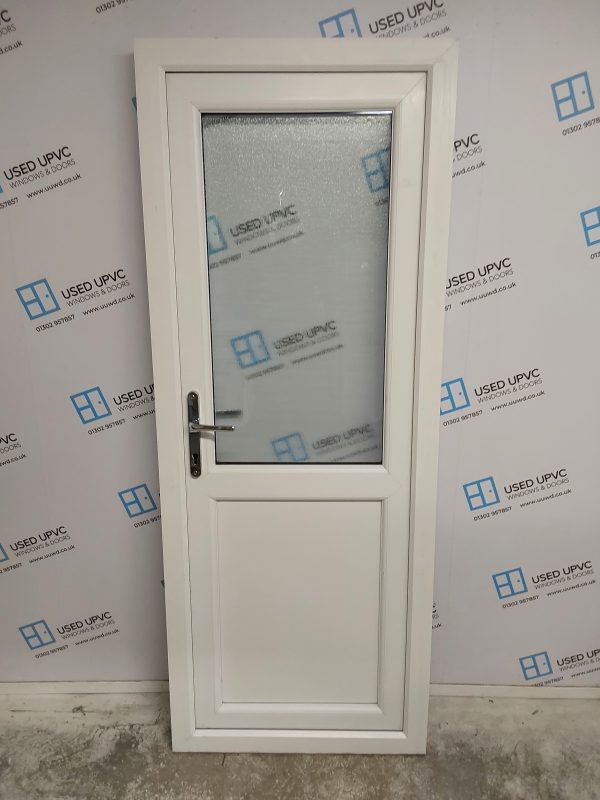 Used White Upvc Back Door (outwards opening) 760mm x 1955mm 0187 - Image 2