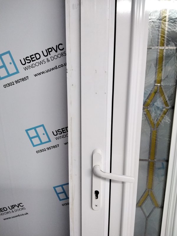 Used White Upvc Front Door 900mm x 2085mm 0011 - Image 7