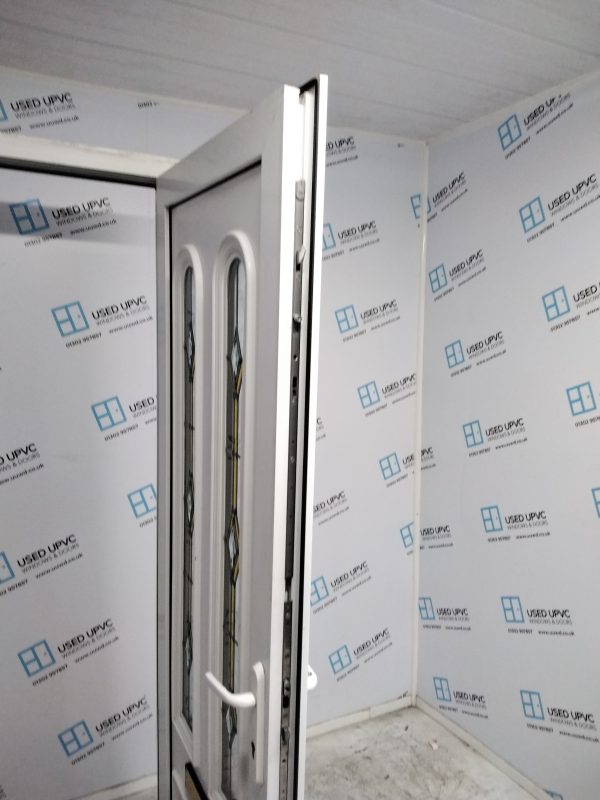 Used White Upvc Front Door 900mm x 2085mm 0011 - Image 4