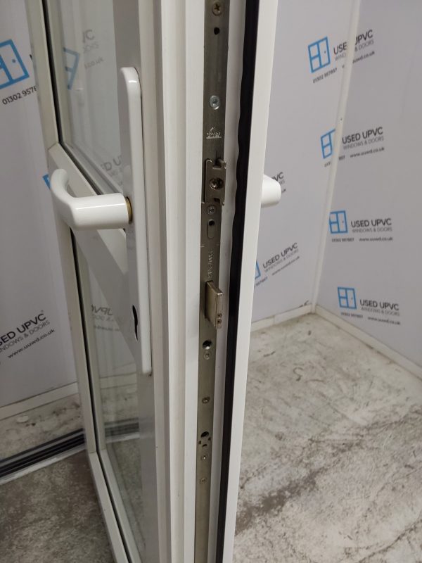 Used White Upvc Back Door 880mm x 2075mm (reduce to 865mm) 0026 - Image 5