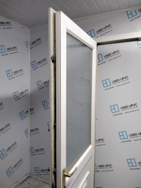 Used White Upvc Back Door 880mm x 2070mm 0248 - Image 4