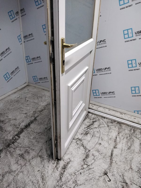 Used White Upvc Back Door 880mm x 2070mm 0248 - Image 5