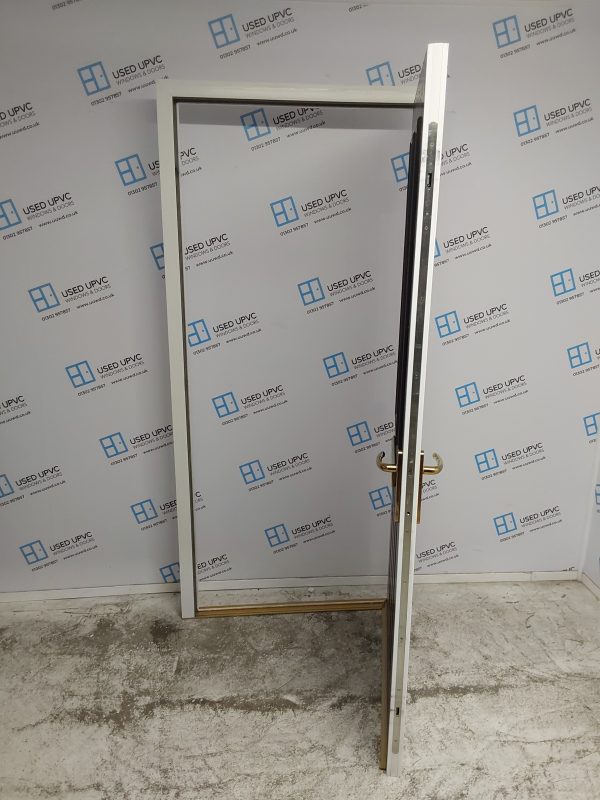 Used black Composite Front Door 990mm x 2090mm 0317 - Image 3