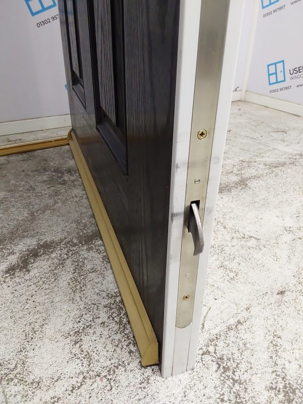 Used black Composite Front Door 990mm x 2090mm 0317 - Image 6