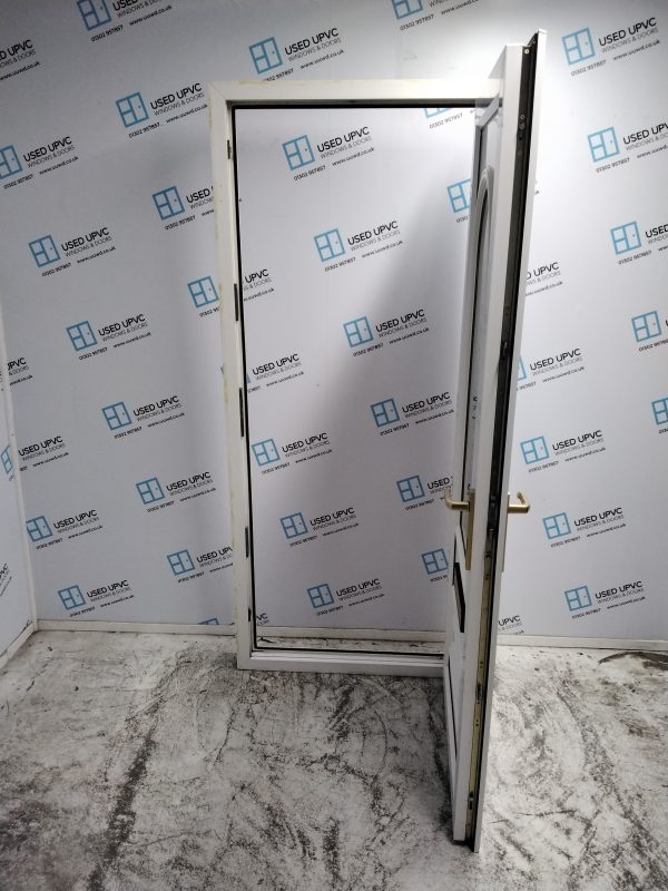 Used White Upvc Front Door 875mm x 2060mm 0328 - Image 3