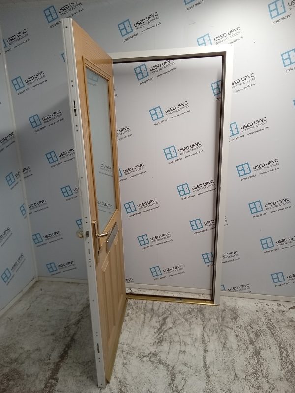 Used Oak Composite Front Door 920mm x 2010mm 0355 - Image 3