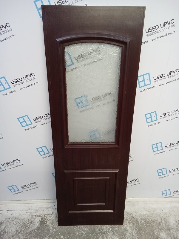 Used Rosewood Upvc Back Door Panel 630mm x 1830mm x 24mm UDP0006 - Image 2