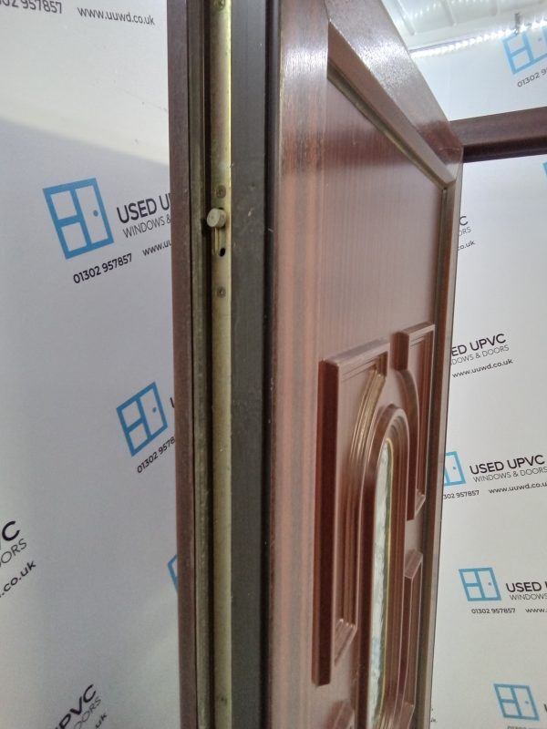 Used Woodgrain Upvc Back Door 900mm x 2090mm 0442 - Image 4