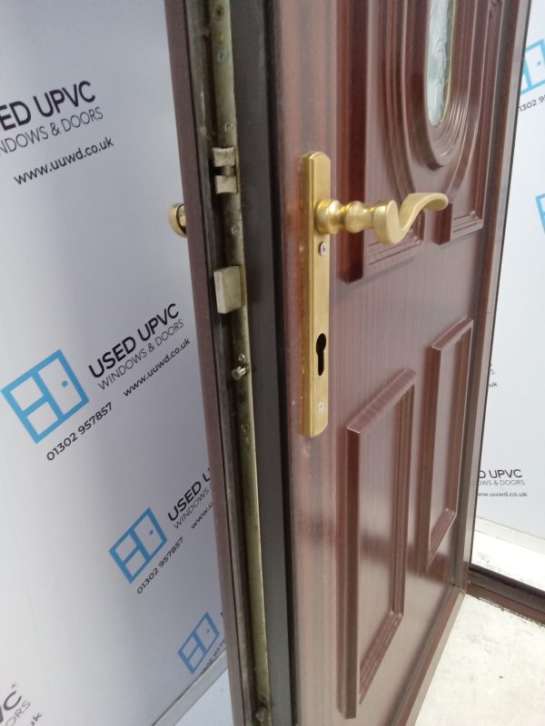 Used Woodgrain Upvc Back Door 900mm x 2090mm 0442 - Image 5
