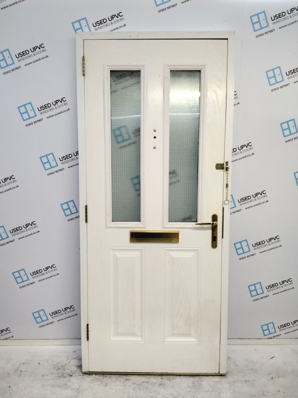 Used White Composite Front Door 910mm x 2075mm 0465 - Image 2