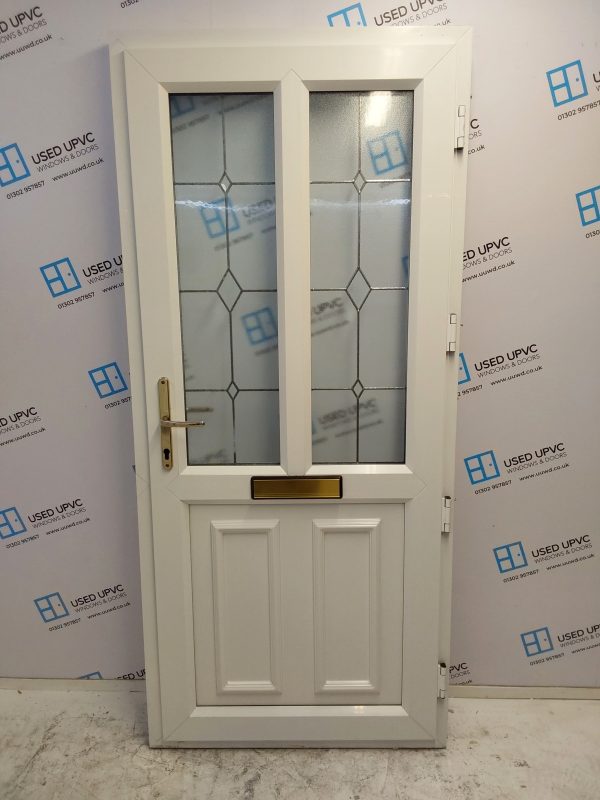 Used White Upvc Front Door 925mm x 2060mm 0490 - Image 2