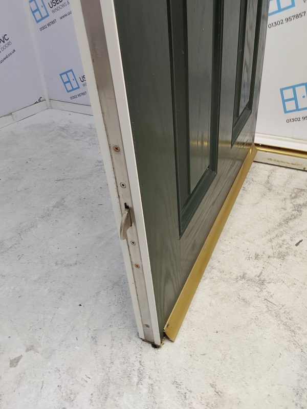 Used Green Composite Front Door 910mm x 2065mm 0496 - Image 9