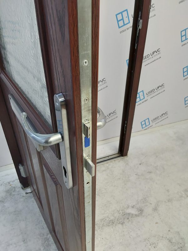 Used Rosewood Composite Front Door 895mm x 2060mm 0242 - Image 5