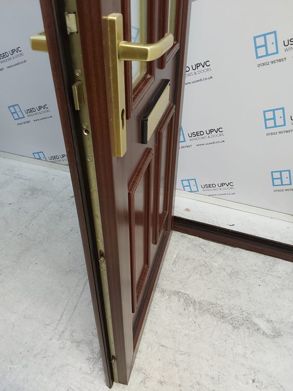 Used Woodgrain Upvc Front Door 865mm x 2130mm 0354 - Image 7