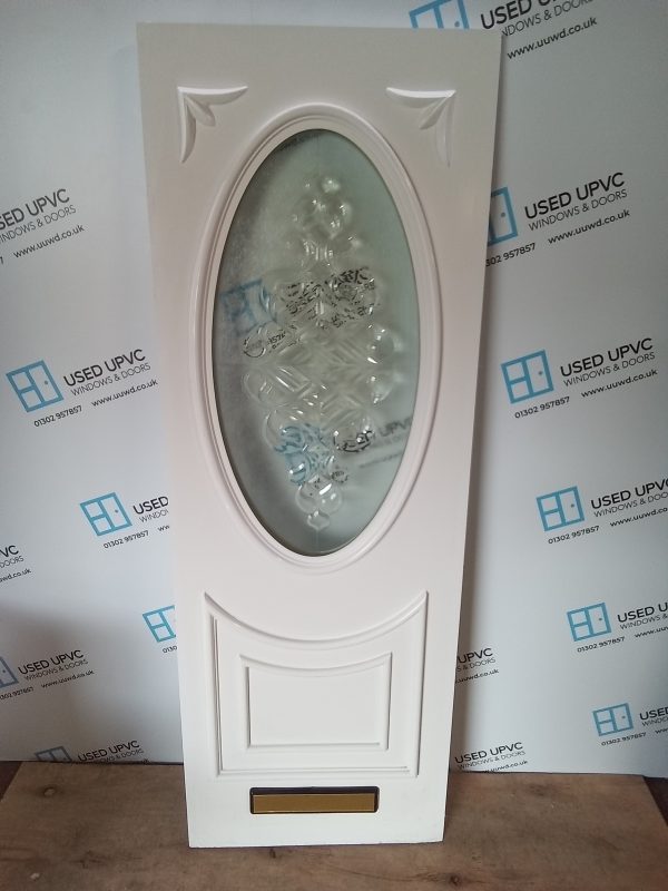Used White Upvc Front Door Panel 620mm x 1745mm x 28mm UFDP0004
