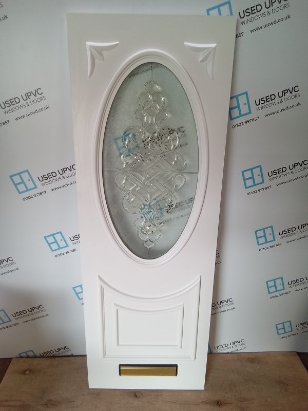 Used White Upvc Front Door Panel 620mm x 1745mm x 28mm UFDP0004 - Image 2