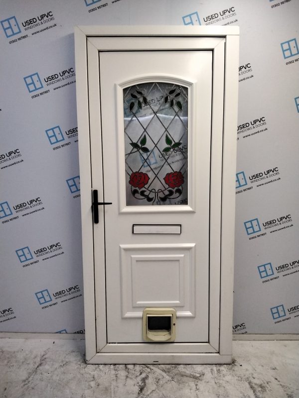Used White Upvc Front Door 920mm x 2030mm 0505