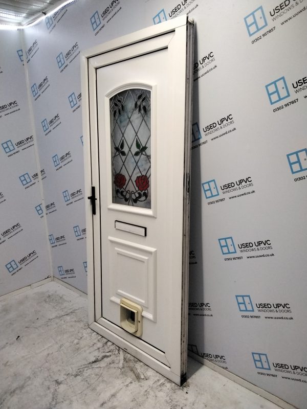 Used White Upvc Front Door 920mm x 2030mm 0505 - Image 6
