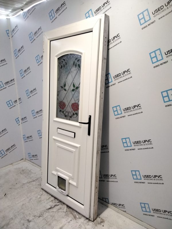 Used White Upvc Front Door 920mm x 2030mm 0505 - Image 7