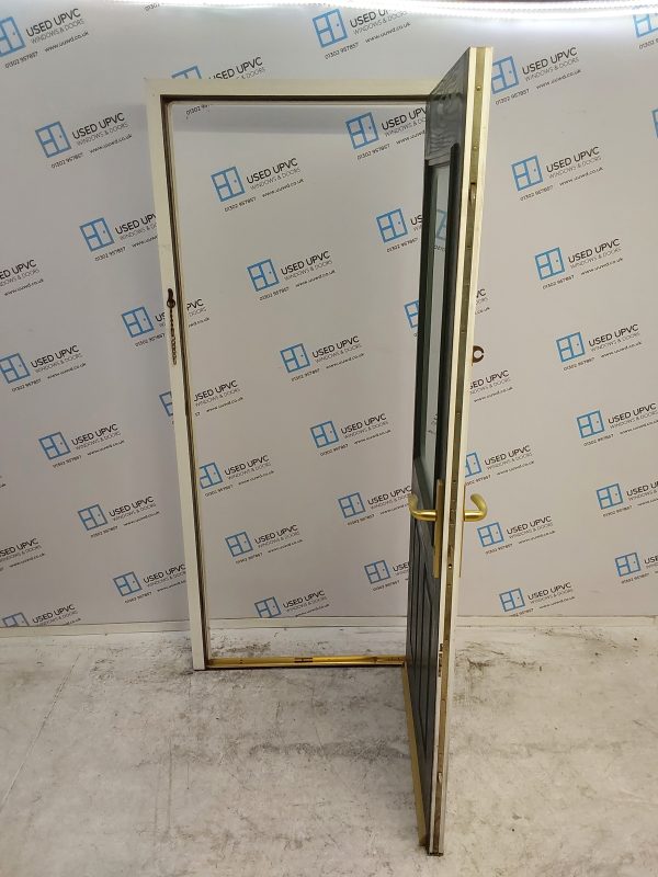 Used Green Composite Back Door 935mm x 2090mm 0516 - Image 3