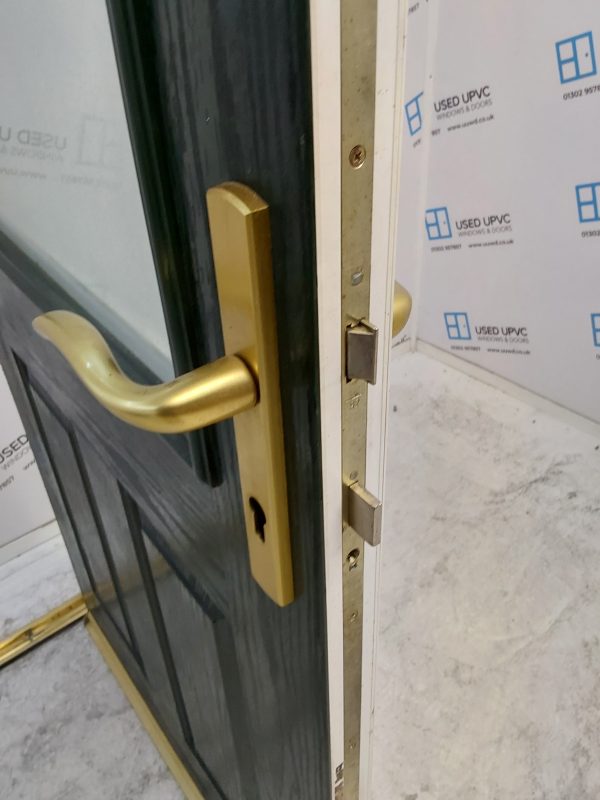 Used Green Composite Back Door 935mm x 2090mm 0516 - Image 5
