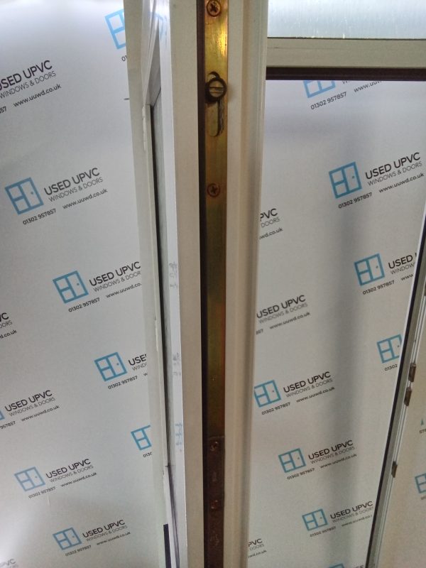 Used White Upvc Front Door with Toplight 910mm x 2420mm 0520 - Image 4