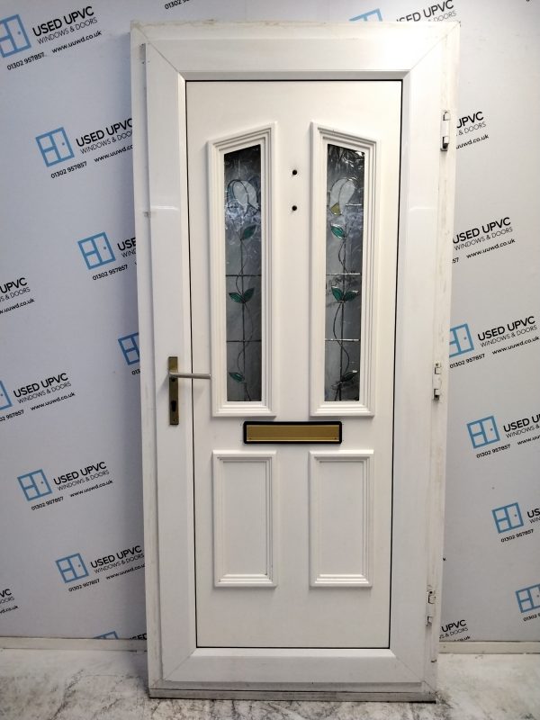 Used White Upvc Front Door 935mm x 2080mm 0529 - Image 2