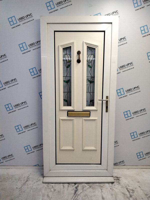 Used White Upvc Front Door 935mm x 2080mm 0529