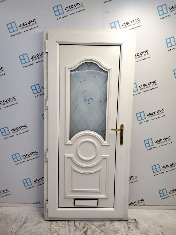 Used White Upvc Front Door 920mm x 2030mm 0531 - Image 2