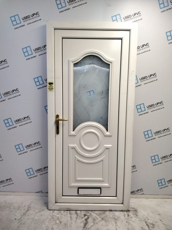 Used White Upvc Front Door 920mm x 2030mm 0531