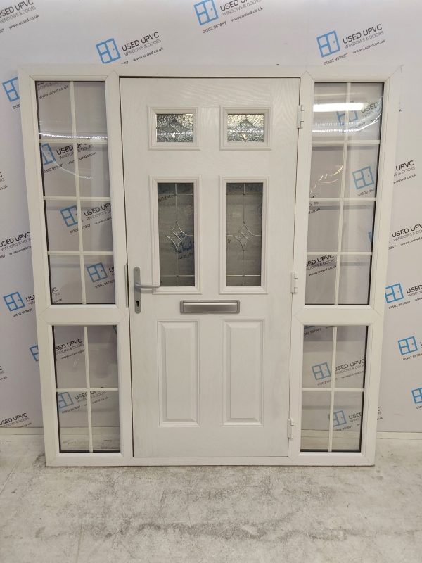 Used Black Composite Front Door And Side Panels 1790mm x 2050mm DS006 - Image 2