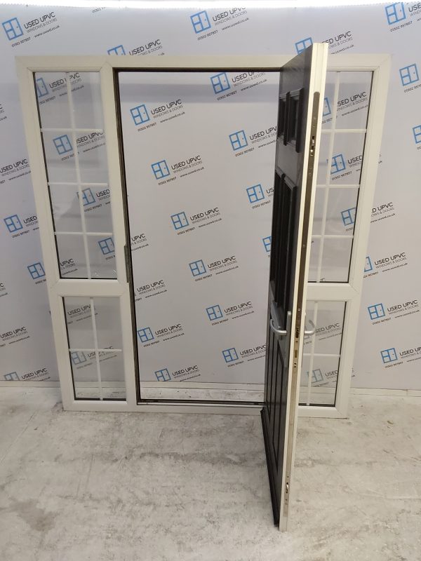 Used Black Composite Front Door And Side Panels 1790mm x 2050mm DS006 - Image 3