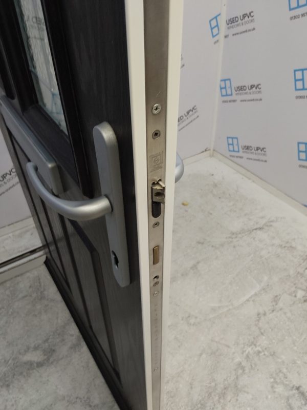 Used Black Composite Front Door And Side Panels 1790mm x 2050mm DS006 - Image 5
