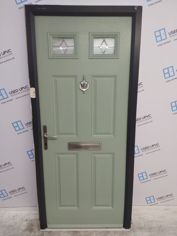 Used Chartwell Green Composite Front Door 920mm x 2060mm 0586