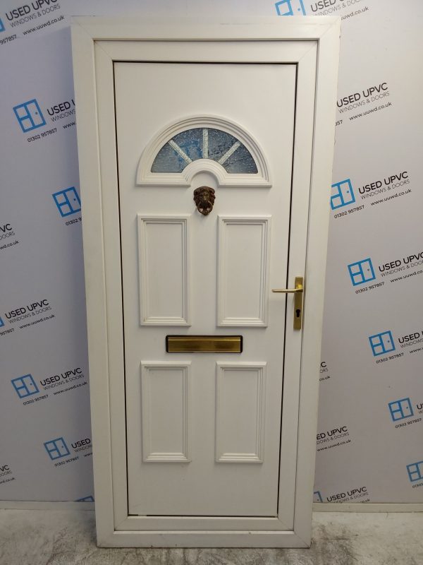 Used White Upvc Front Door 900mm x 2045mm 0133