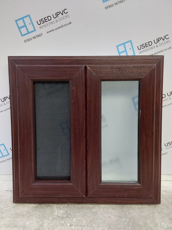 Used Rosewood Upvc Window 870mm x 855mm W0086