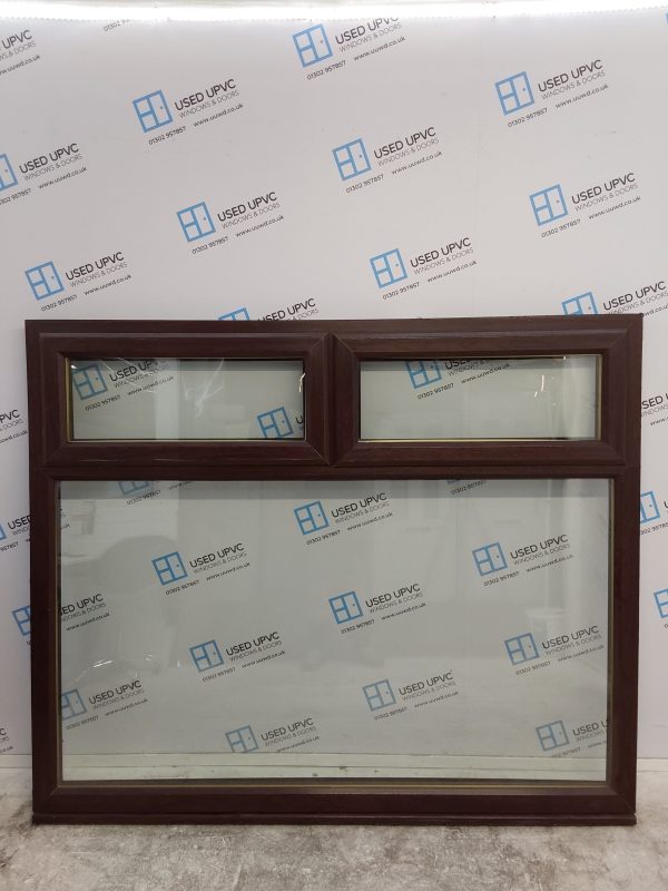 Used Rosewood Upvc Window 1830mm x 1530mm LW0032