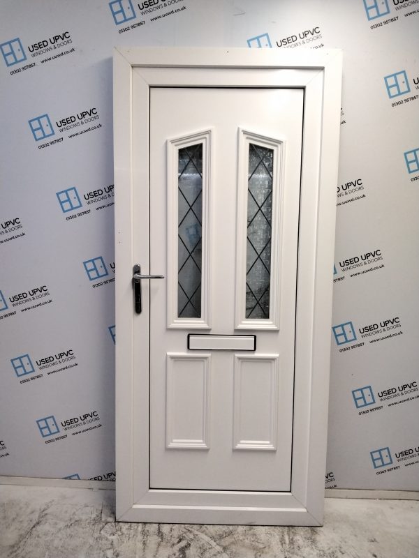 Used White Upvc Front Door 930mm x 2050mm 0559