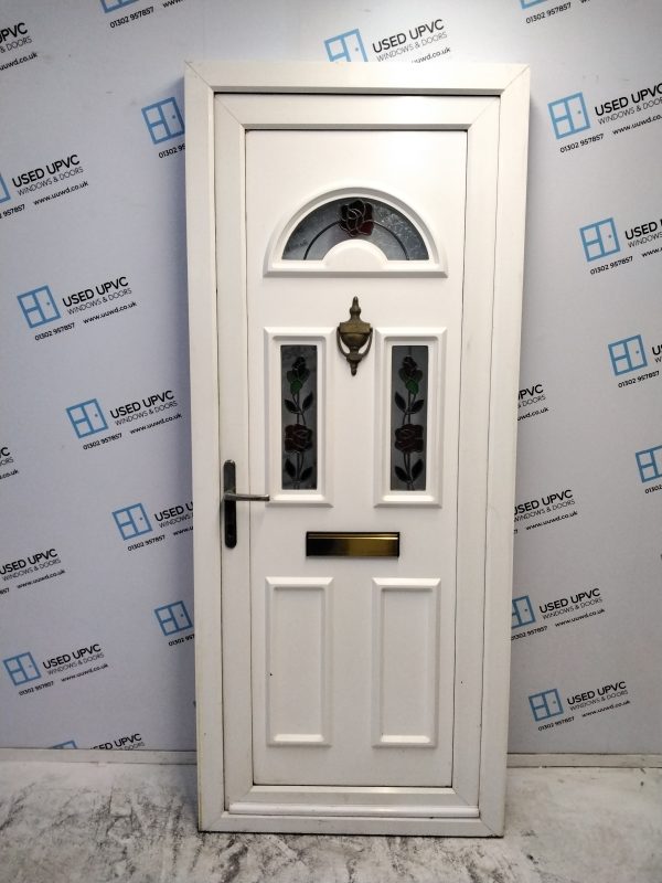 Used White Upvc Front Door 850mm x 2040mm 0562