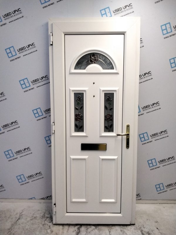 Used White Upvc Front Door 850mm x 2040mm 0562 - Image 2