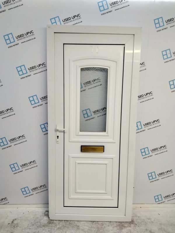 Used White Upvc Outward Opening Front Door 925mm x 2070mm 0574 - Image 2
