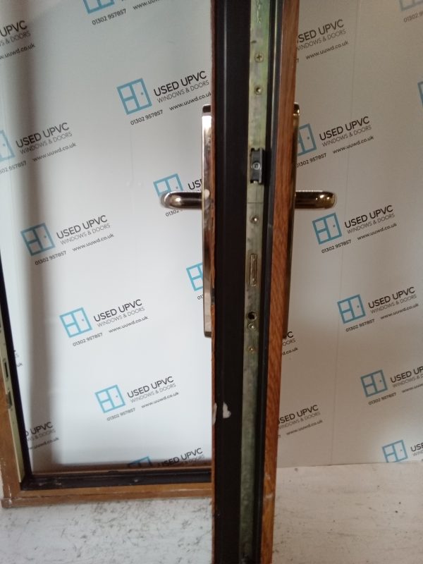 Used Oak Upvc Front Door 900mm x 2100mm 0500 - Image 5