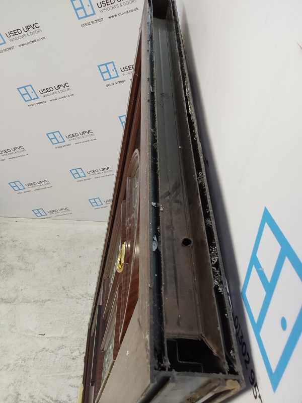 Used Woodgrain Upvc Front Door 830mm x 2050mm 0021 - Image 4