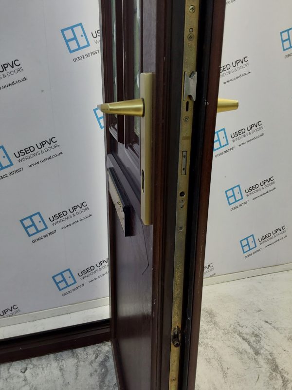 Used Woodgrain Upvc Front Door 830mm x 2050mm 0021 - Image 8
