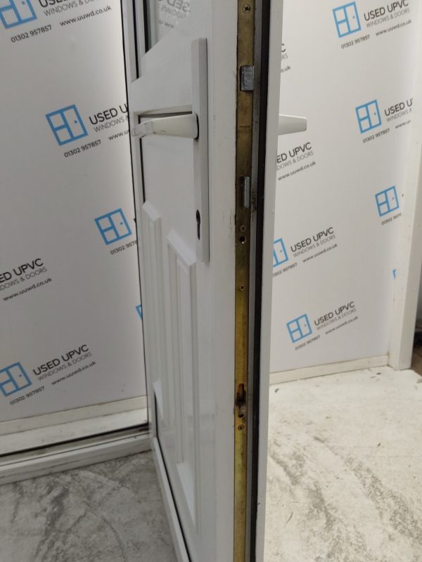 Used White Upvc Stable Back Door 840mm x 2055mm 0544 - Image 14