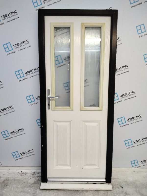 Used White Composite Door 850mm x 2025mm 0610